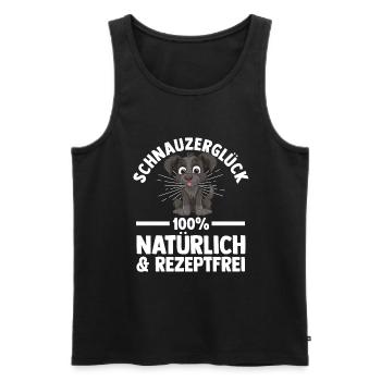 Schnauzer géant Schnauzer chien - Débardeur bio Premium Homme - noir - Devant - Michal (187cm)