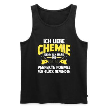 Chimiste Sciences Physique Chimie - Débardeur bio Premium Homme - noir - Devant - Michal (187cm)