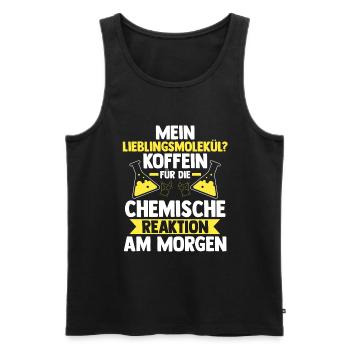 Coffee Chemist Science Physics Chemistry - Men's Premium Organic Tank Top - black - Front - Michal (187cm)