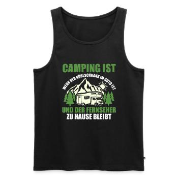 Camping-car Camping-car Camping Camping - Débardeur bio Premium Homme - noir - Devant - Michal (187cm)