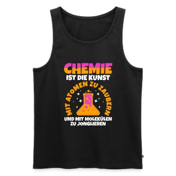 Chemist Science Physics Chemistry - Men's Premium Organic Tank Top - black - Front - AI Model Male 178 light (178cm)