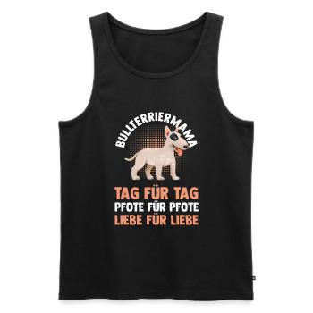 Dog Mom Bull TerrierMom Mom Bull Terrier - Men's Premium Organic Tank Top - black - Front - Michal (187cm)