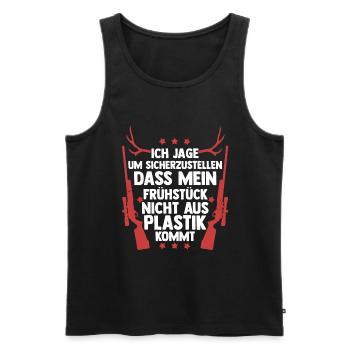 Hunting Hunting Deer Hunting Wild Boar Hunting Hunter - Men's Premium Organic Tank Top - black - Front - AI Model Male 178 light (178cm)