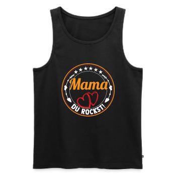 Mom Mother's Day Mom - Men's Premium Organic Tank Top - black - Front - AI Model Male 178 light (178cm)