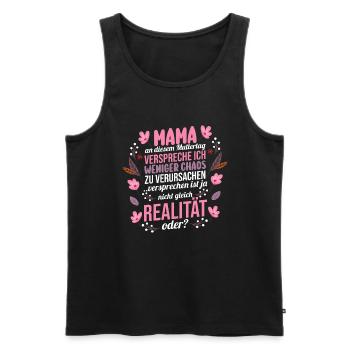 Maman Fête des mères Maman - Débardeur bio Premium Homme - noir - Devant - Michal (187cm)