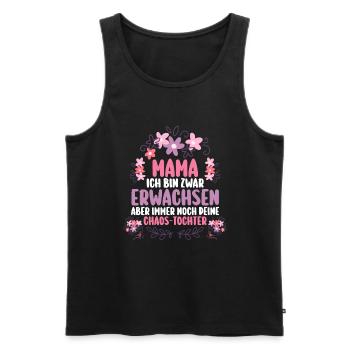 Maman Fête des mères Maman - Débardeur bio Premium Homme - noir - Devant - Michal (187cm)