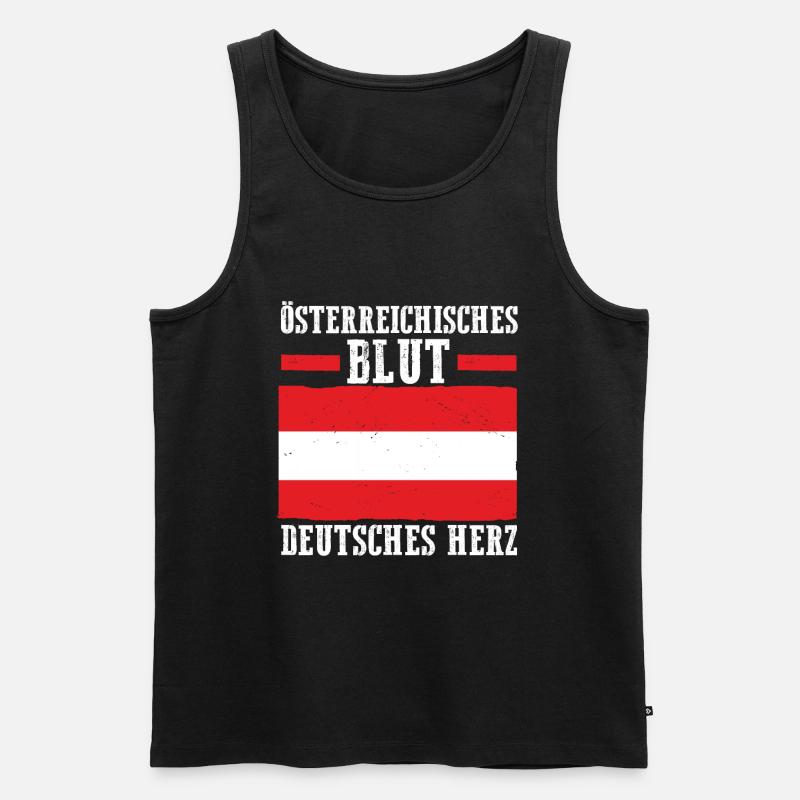 Austrian German Austria - Men's Premium Organic Tank Top - black