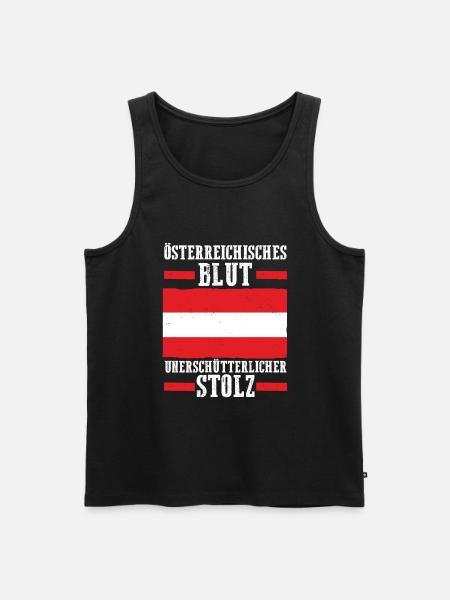 Austrians Austria - Men's Premium Organic Tank Top - black