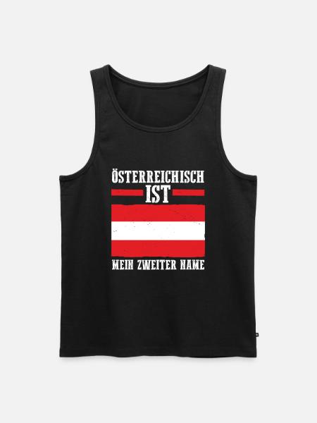 Austrians Austria - Men's Premium Organic Tank Top - black