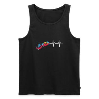 Baggage Handler Airfield Airport Worker - Men's Premium Organic Tank Top - black - Front - AI Model Male 178 light (178cm)