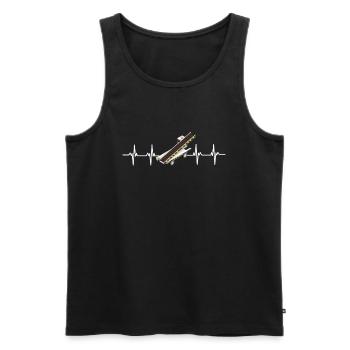 Baggage Handler Airfield Airport Worker - Men's Premium Organic Tank Top - black - Front - AI Model Male 178 light (178cm)