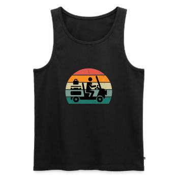 Baggage Handler Airfield Airport Worker - Men's Premium Organic Tank Top - black - Front - AI Model Male 178 light (178cm)