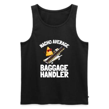 Baggage Handler Airfield Airport Worker - Men's Premium Organic Tank Top - black - Front - AI Model Male 178 light (178cm)