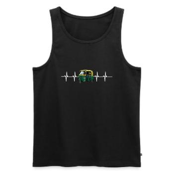Tuk Tuk Rickshaw Italian Scooter Transporter - Men's Premium Organic Tank Top - black - Front - Michal (187cm)