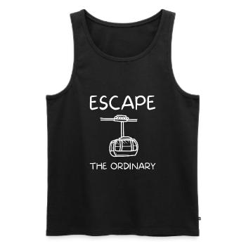 Aerial Tram Tramway Cable Car Cableway Gondola - Men's Premium Organic Tank Top - black - Front - AI Model Male 178 light (178cm)