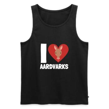 Aardvark Anteater African Ant Bear Edentate - Men's Premium Organic Tank Top - black - Front - Michal (187cm)