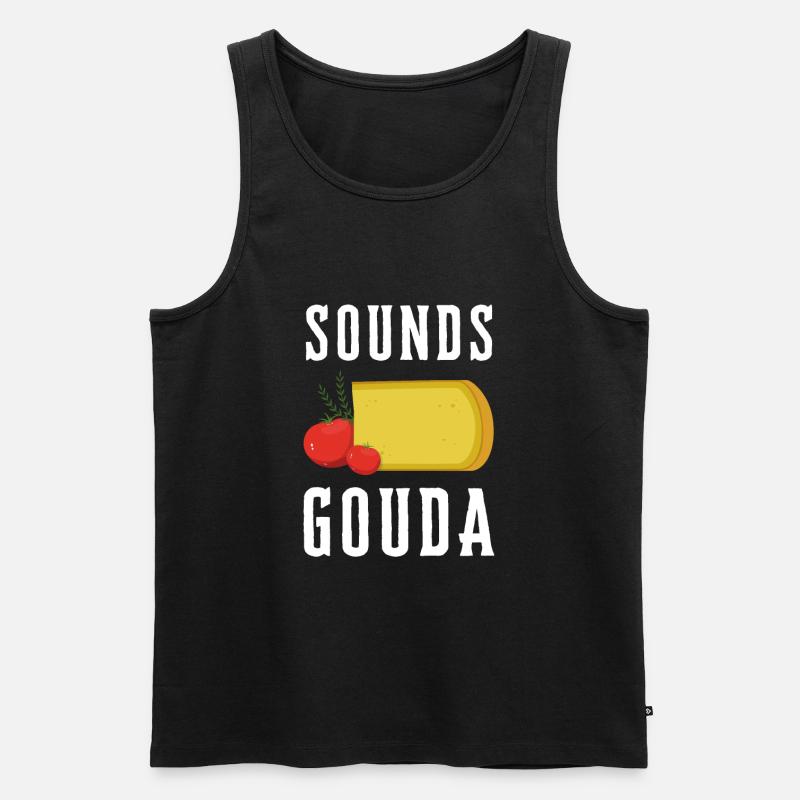 Cheesemonger Cheese Maker Gouda Lover - Männer Premium Bio Tank Top - Schwarz