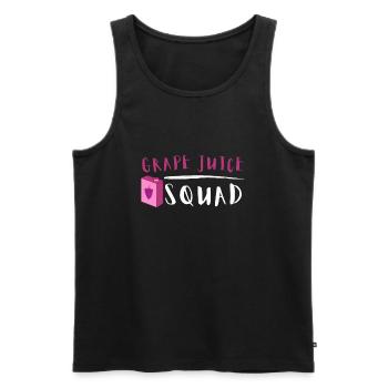 Organic Grape Juice Bottles - Männer Premium Bio Tank Top - Schwarz - Vorne - AI Model Male 178 light (178cm)