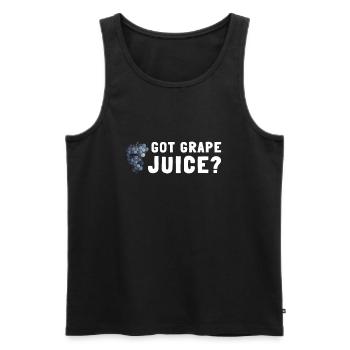 Organic Grape Juice Bottles - Männer Premium Bio Tank Top - Schwarz - Vorne - AI Model Male 178 light (178cm)