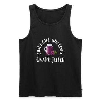 Organic Grape Juice Bottles - Männer Premium Bio Tank Top - Schwarz - Vorne - AI Model Male 178 light (178cm)