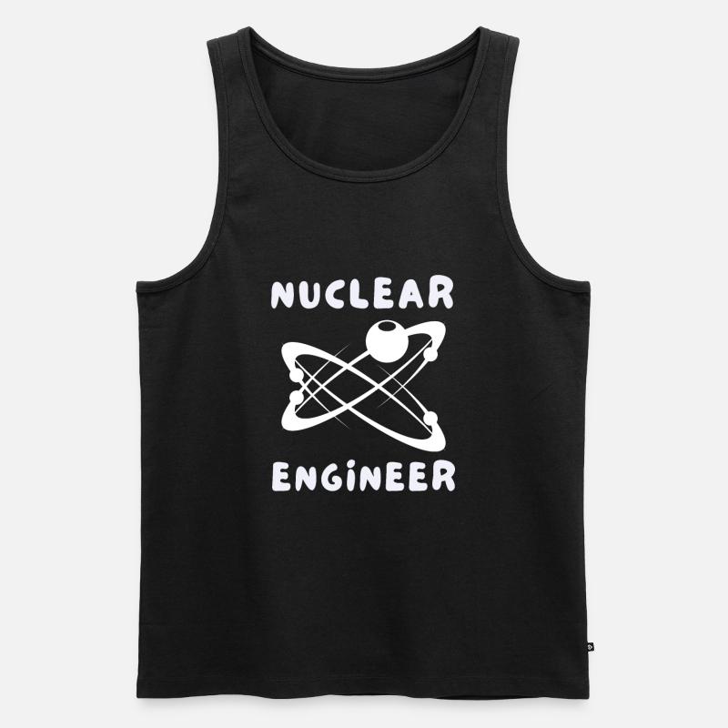 Uranium Fission Nuclear Engineering Theme - Männer Premium Bio Tank Top - Schwarz