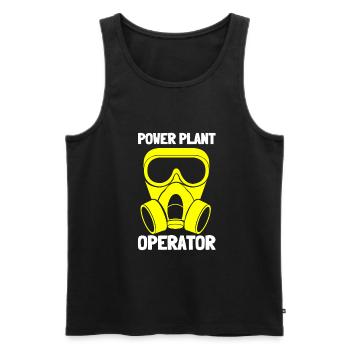 Uranium Fission Nuclear Engineering Theme - Men's Premium Organic Tank Top - black - Front - AI Model Male 178 light (178cm)