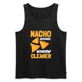 Window Cleaner Services Car Window Cleaning Window - Men's Premium Organic Tank Top - black - Front - AI Model Male 178 light (178cm)