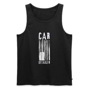 Mobile Car Polisher Waxer Interior Car Detailer - Männer Premium Bio Tank Top - Schwarz - Vorne - AI Model Male 178 light (178cm)
