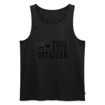 Mobile Car Polisher Waxer Interior Car Detailer - Männer Premium Bio Tank Top - Schwarz - Vorne - AI Model Male 178 light (178cm)