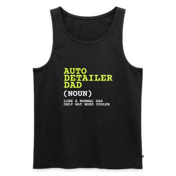 Mobile Car Polisher Waxer Interior Car Detailer - Männer Premium Bio Tank Top - Schwarz - Vorne - AI Model Male 178 light (178cm)
