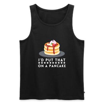 Syrup For Pancakes Flipping Flapjack Breakfast - Men's Premium Organic Tank Top - black - Front - AI Model Male 178 light (178cm)