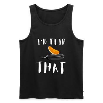 Syrup For Pancakes Flipping Flapjack Breakfast - Men's Premium Organic Tank Top - black - Front - AI Model Male 178 light (178cm)