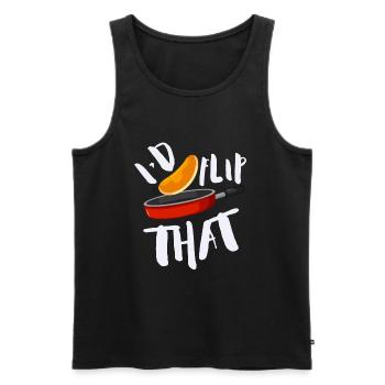 Syrup For Pancakes Flipping Flapjack Breakfast - Men's Premium Organic Tank Top - black - Front - AI Model Male 178 light (178cm)