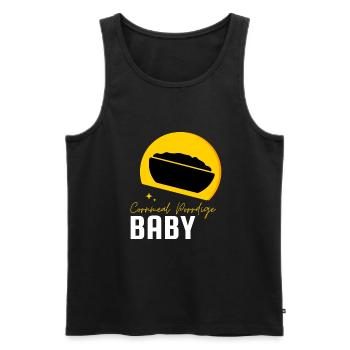 Cereal Grits Kasha Upma Rice And Morning Cornmeal - Men's Premium Organic Tank Top - black - Front - Michal (187cm)