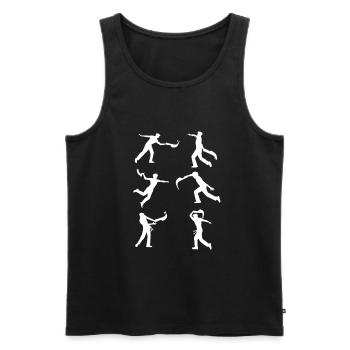 Euskal Presoak Euskal Herria Basque Country - Männer Premium Bio Tank Top - Schwarz - Vorne - AI Model Male 178 light (178cm)