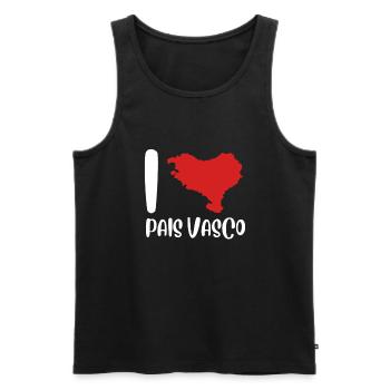 Euskal Presoak Euskal Herria Basque Country - Männer Premium Bio Tank Top - Schwarz - Vorne - AI Model Male 178 light (178cm)