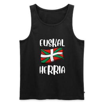 Euskal Presoak Euskal Herria Basque Country - Männer Premium Bio Tank Top - Schwarz - Vorne - AI Model Male 178 light (178cm)
