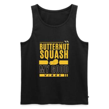 Fresh Farmers Market, Organic Butternut Squash My - Männer Premium Bio Tank Top - Schwarz - Vorne - Michal (187cm)