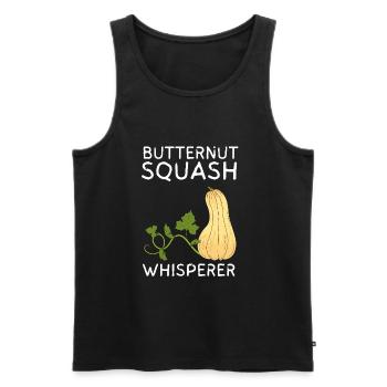 Fresh Farmers Market, Organic Butternut Squash My - Männer Premium Bio Tank Top - Schwarz - Vorne - Michal (187cm)