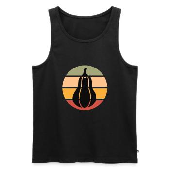 Fresh Farmers Market, Organic Butternut Squash My - Männer Premium Bio Tank Top - Schwarz - Vorne - Michal (187cm)