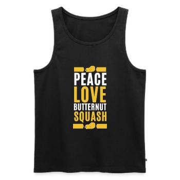 Fresh Farmers Market, Organic Butternut Squash My - Männer Premium Bio Tank Top - Schwarz - Vorne - Michal (187cm)