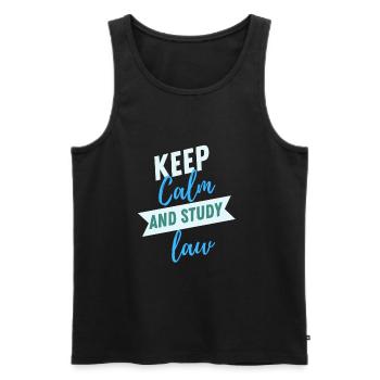 Lawyer Student Graduate, Juris Doctorate - Men's Premium Organic Tank Top - black - Front - Michal (187cm)