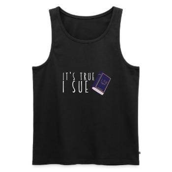 Lawyer Student Graduate, Juris Doctorate - Men's Premium Organic Tank Top - black - Front - Michal (187cm)