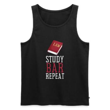 Lawyer Student Graduate, Juris Doctorate - Men's Premium Organic Tank Top - black - Front - Michal (187cm)