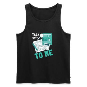 Normal Distribution Statistician Data Scientist - Männer Premium Bio Tank Top - Schwarz - Vorne - Michal (187cm)