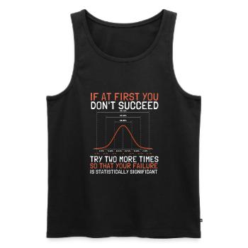 Normal Distribution Statistician Data Scientist - Männer Premium Bio Tank Top - Schwarz - Vorne - Michal (187cm)