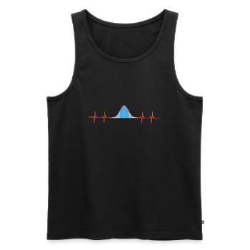 Normal Distribution Statistician Data Scientist - Männer Premium Bio Tank Top - Schwarz - Vorne - Michal (187cm)