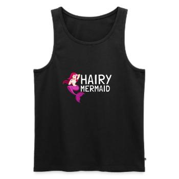Féministe Anti Rasage Corps Velu - Débardeur bio Premium Homme - noir - Devant - Michal (187cm)