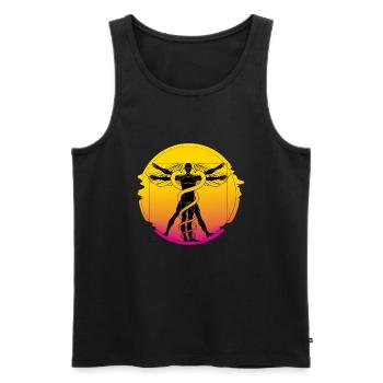 Homeopathy Alternative Medicine, Holistic Nursing - Männer Premium Bio Tank Top - Schwarz - Vorne - AI Model Male 178 light (178cm)