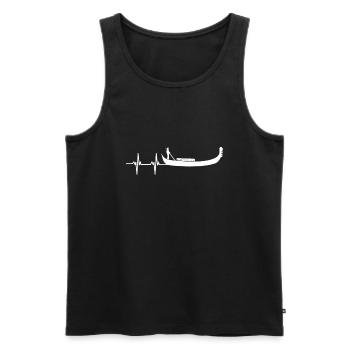 Venice Gondola Italy Venezia - Männer Premium Bio Tank Top - Schwarz - Vorne - AI Model Male 178 light (178cm)
